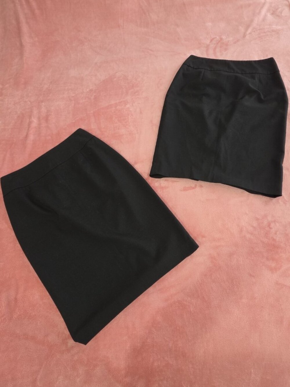 Bundle (2) Mossimo Black Pencil Skirt Knee Length Zip Closure Womens Size 2 - Picture 8 of 8